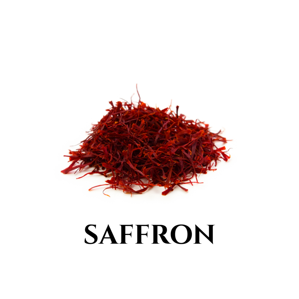 a deep red and golden pile of rich saffron threads from Kozani Greece